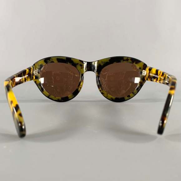 DRIES VAN NOTEN Black Beige Tortoiseshell Acetate Sunglasses - Picture 3 of 6